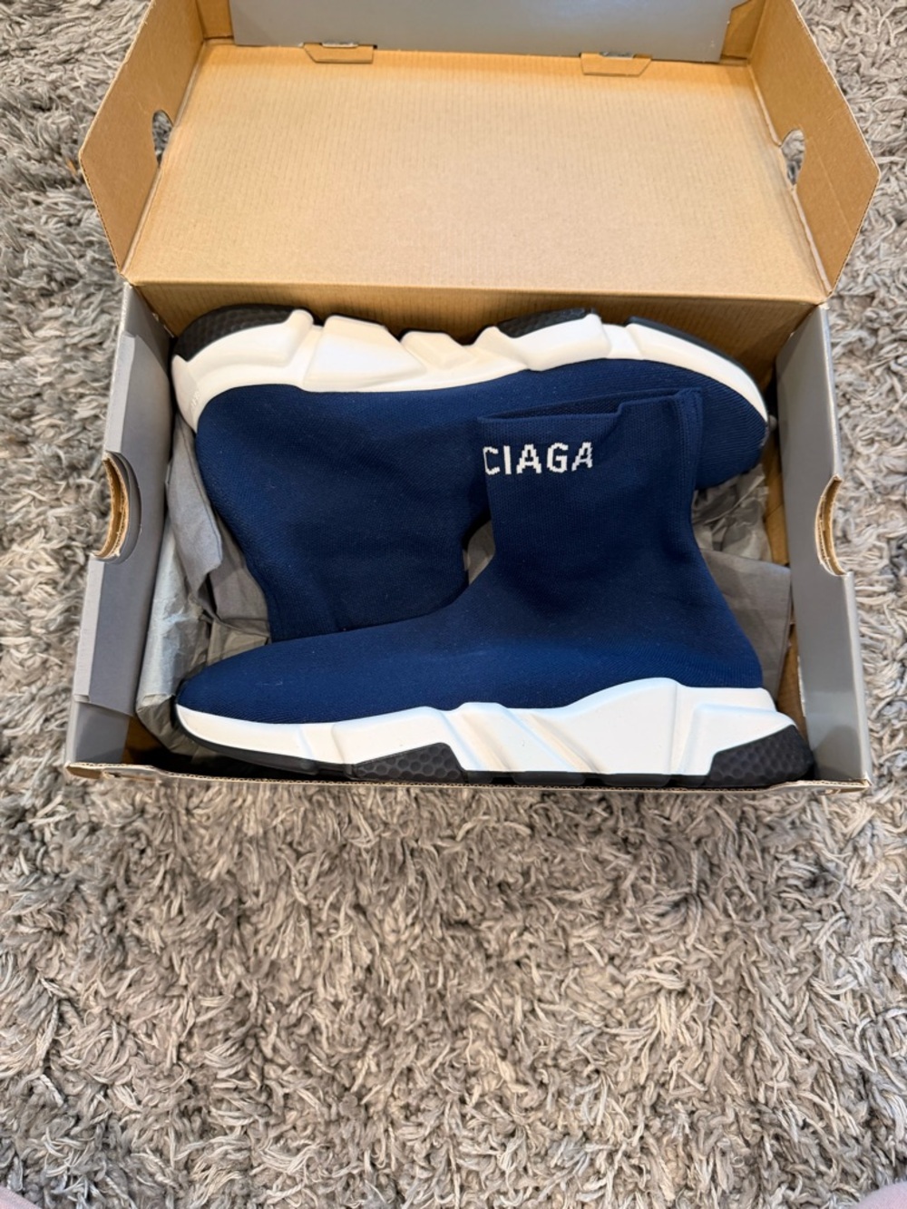 Balenciaga Speed Trainer - Navy